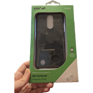 Cricket LG Fortune phone case black